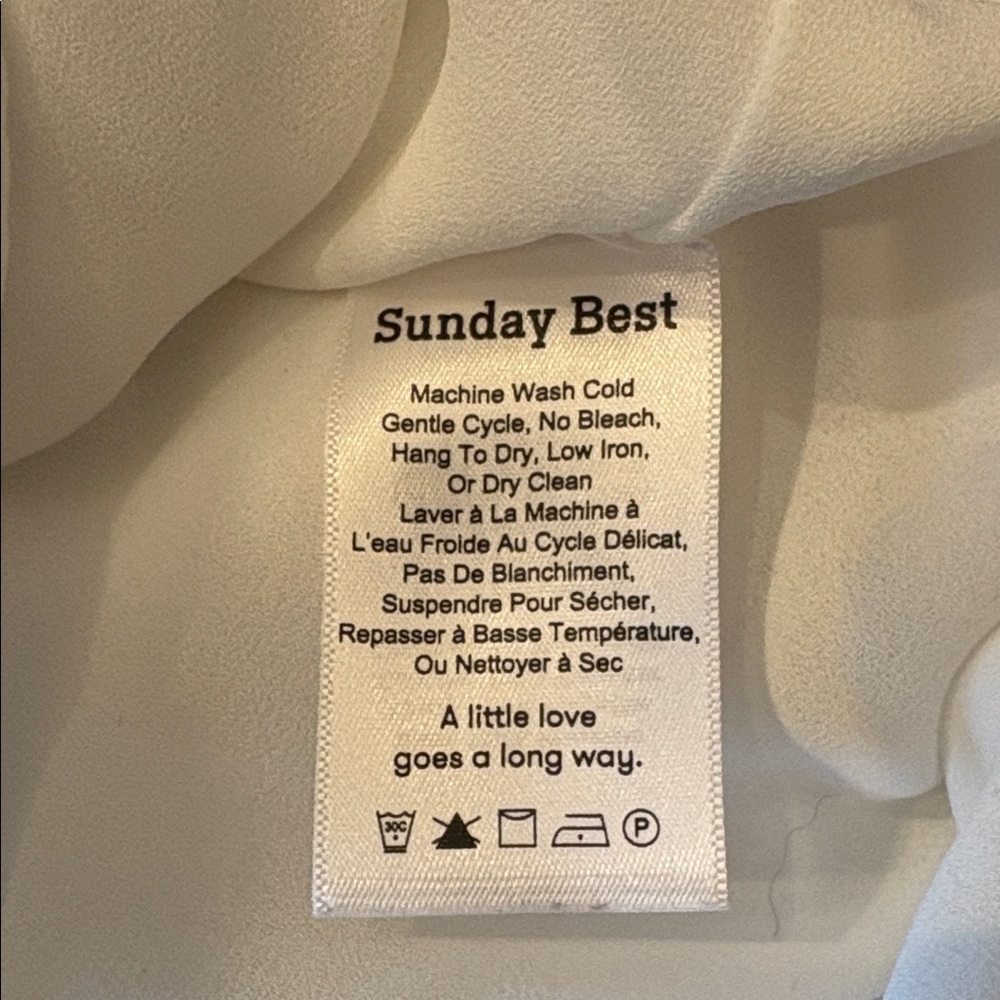 Sunday Best White Tiered Ruffle Mini Skirt – Size 00 - Picture 8 of 9